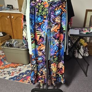 Colorful Abstract Women's Wide Leg Pants